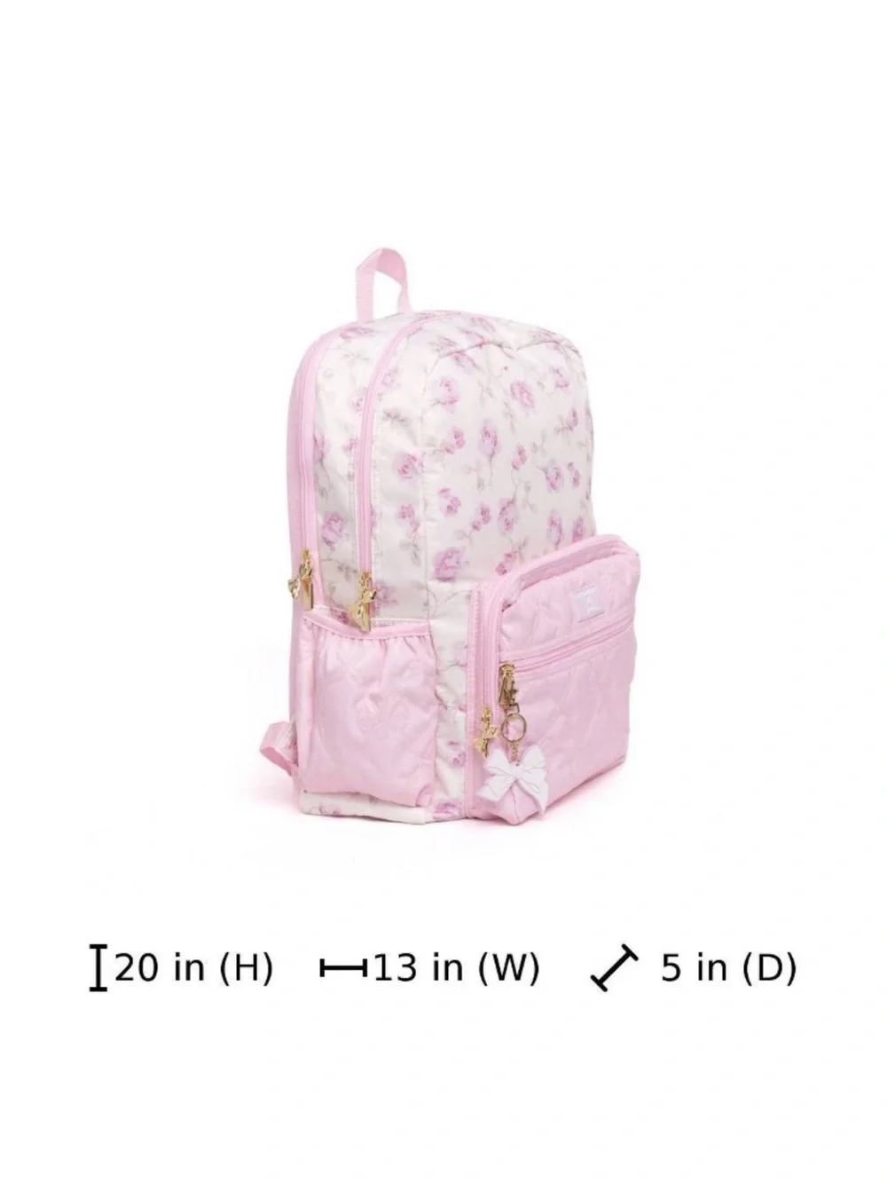 LoveShackFancyxTarget Yoobi Ribbon Rosa Backpack Sterling Dusk NWT
